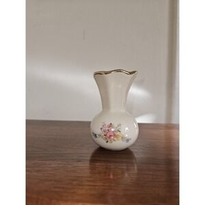 Vintage Marco Pottery Floral Vase Fluted Opening